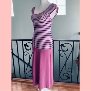 Anthropologie Knit Sleeveless Summer Dress Violet Size L